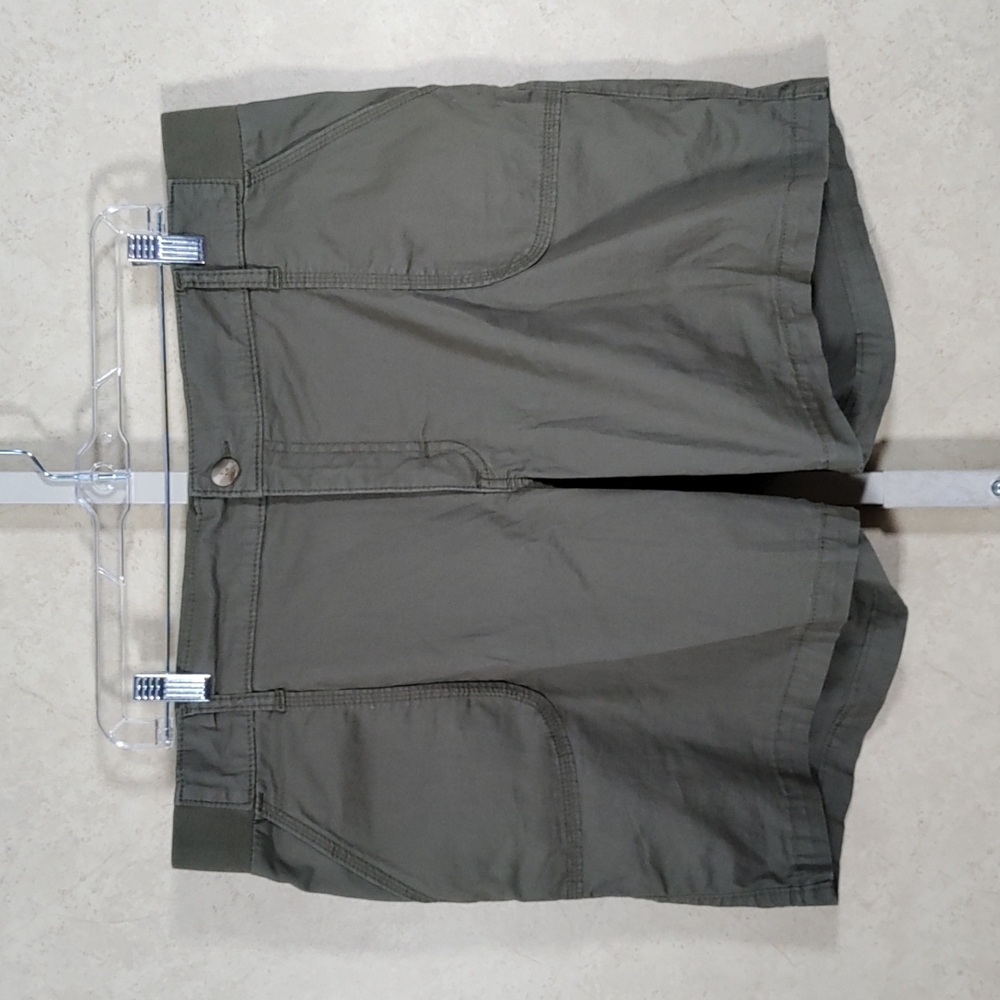 7098 Lee Riders olive green stretch cotton shorts 18
